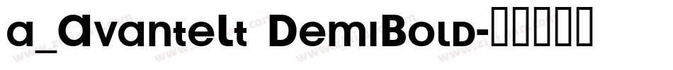 a_AvanteLt DemiBold字体转换